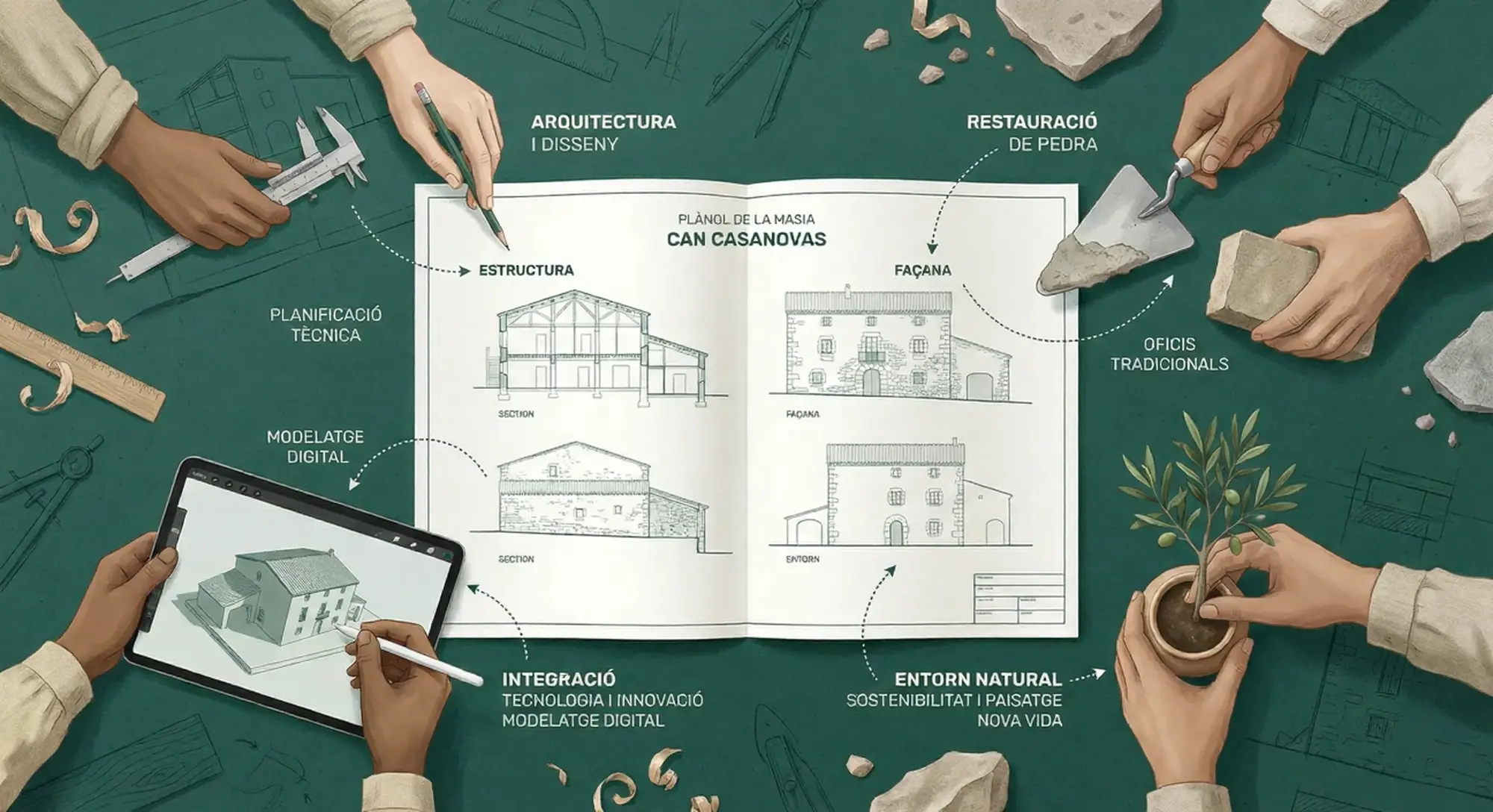 Infografia: voluntariat i suport tècnic amb la Fundació Origo.